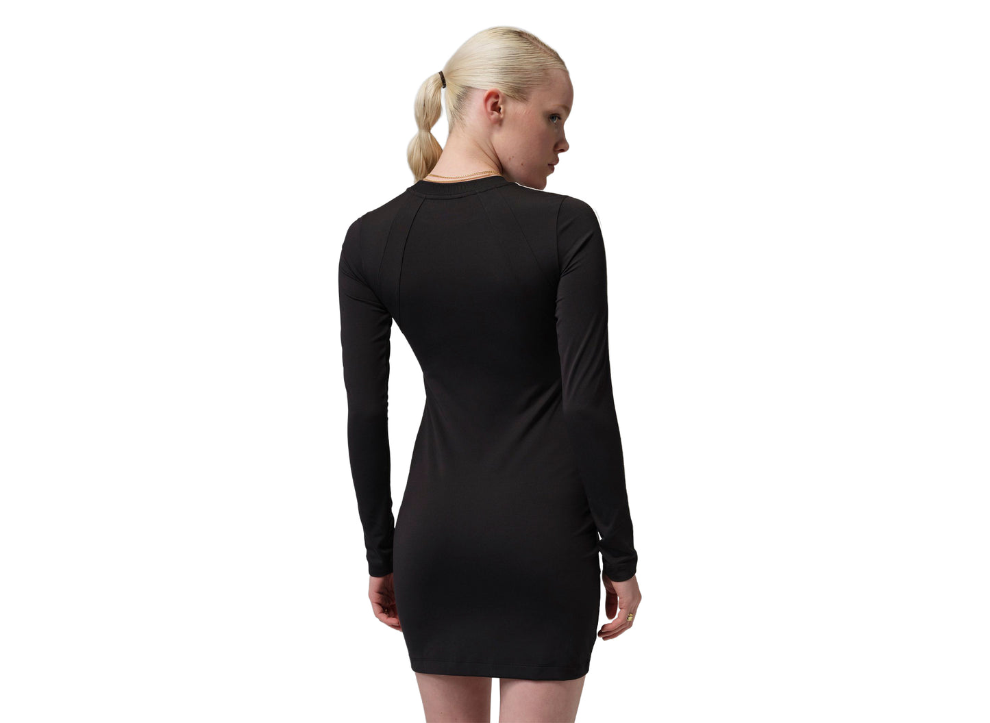 Women's Jordan Brooklyn Long-Sleeve Dress in Black — view 3