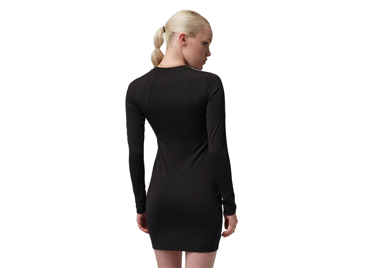 Women's Jordan Brooklyn Long-Sleeve Dress in Black — view 3