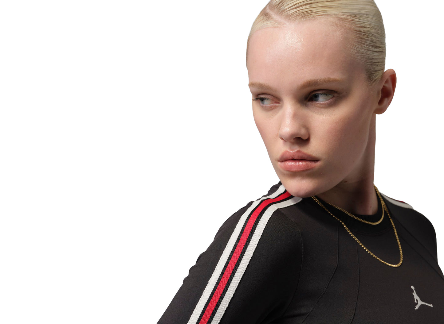 Women's Jordan Brooklyn Long-Sleeve Dress in Black — view 4