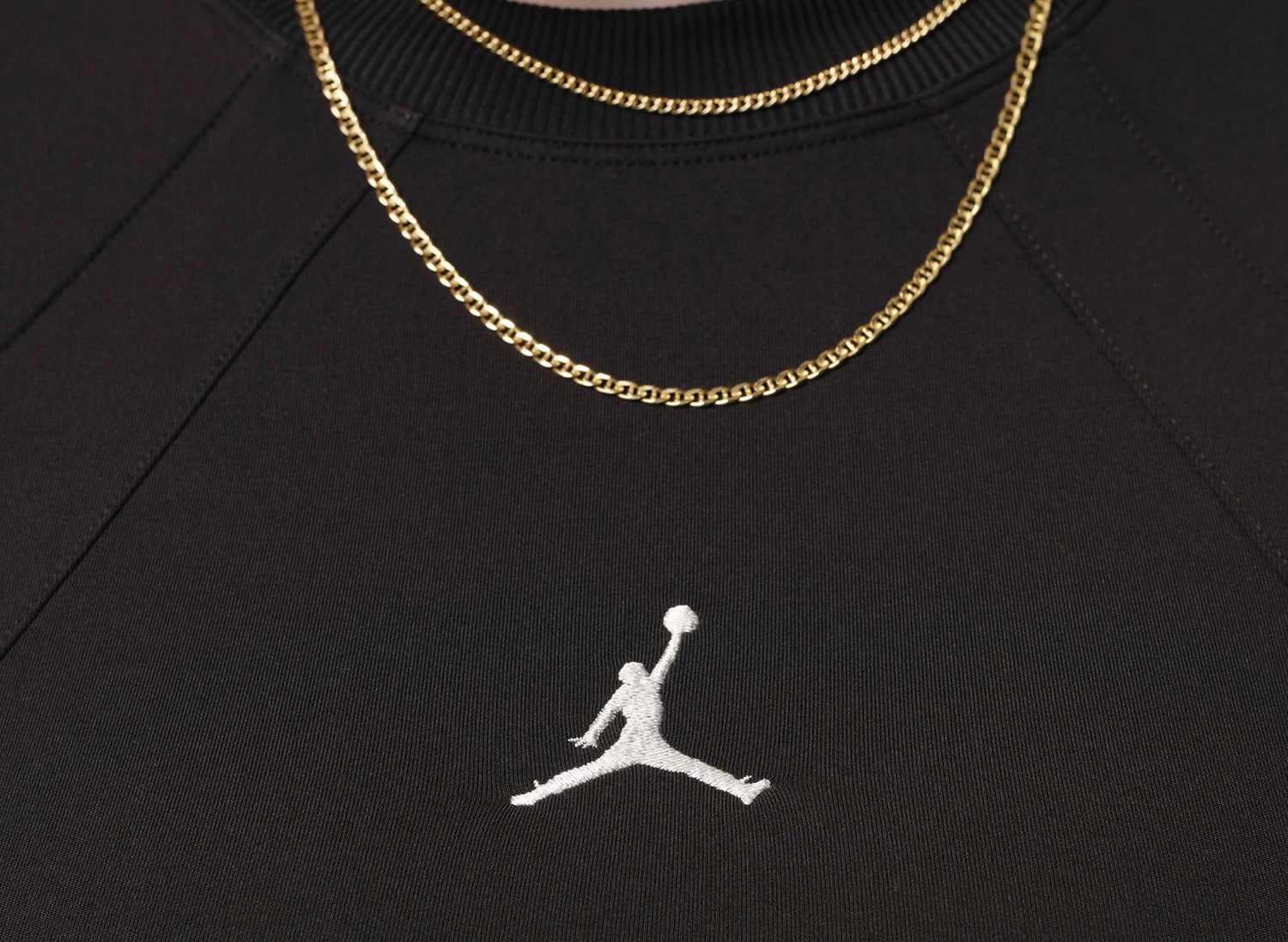 Women's Jordan Brooklyn Long-Sleeve Dress in Black — view 5