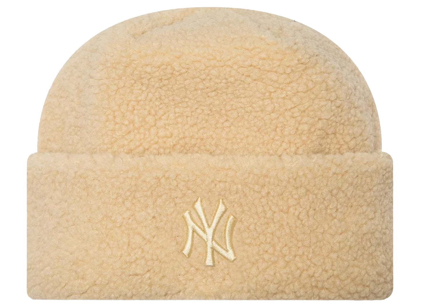 Women's New Era New York Yankees Borg Beanie in Cream