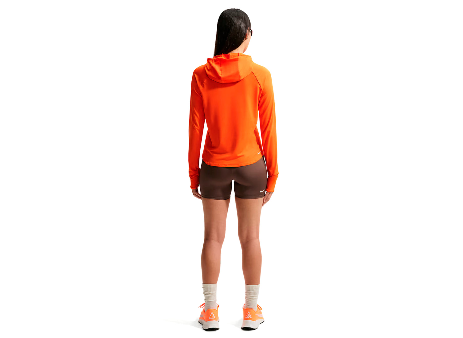 Women's Nike ACG Dri-FIT High Waisted 4" Trail Running Shorts in Ironstone — view 2