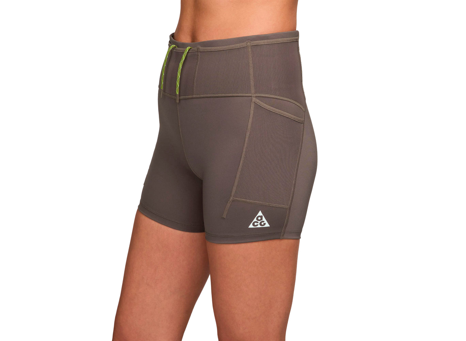 Women's Nike ACG Dri-FIT High Waisted 4" Trail Running Shorts in Ironstone — view 6