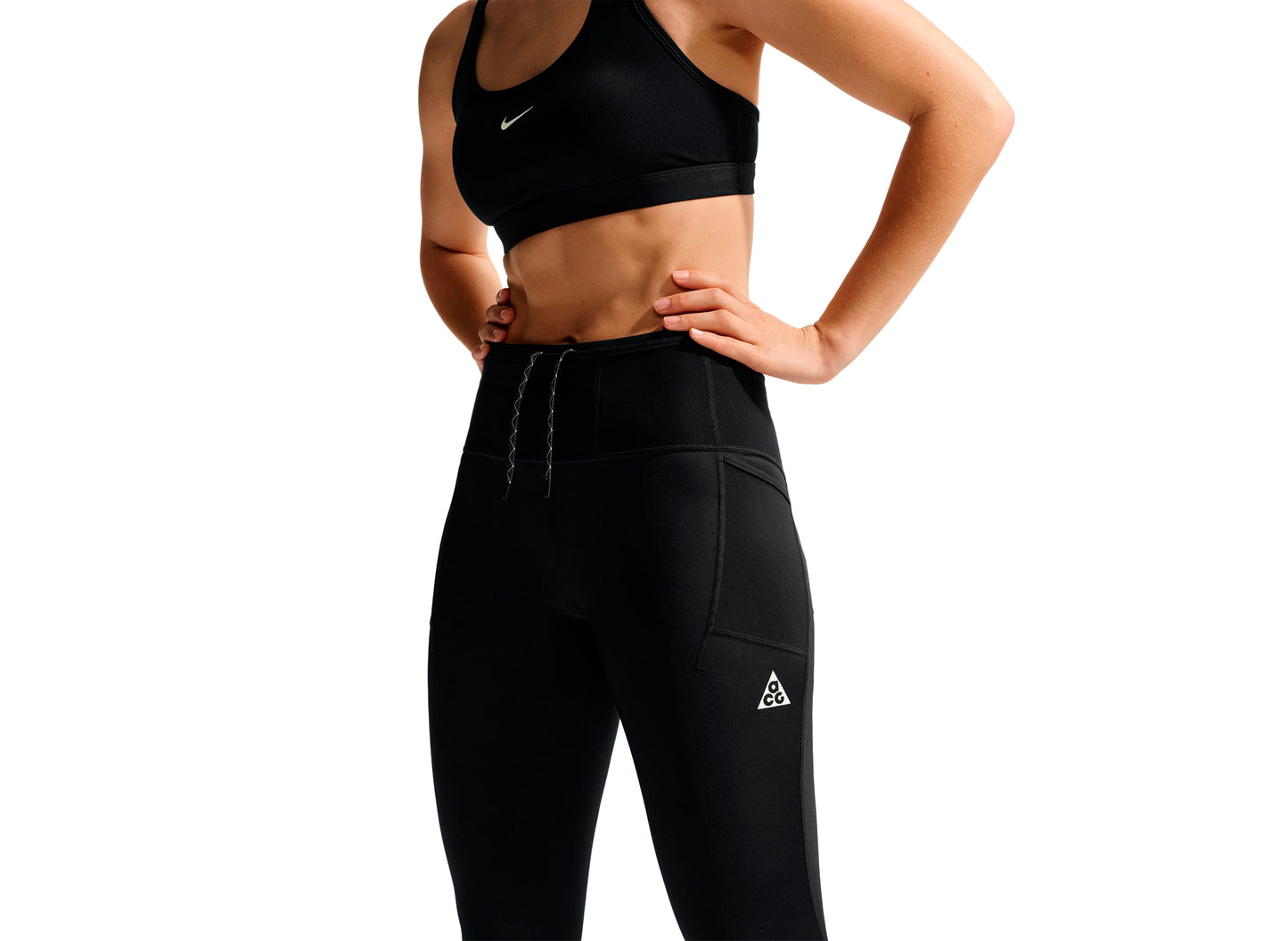 Women's Nike ACG Dri-FIT High-Wasted 7/8 Trail Leggings in Black — view 3