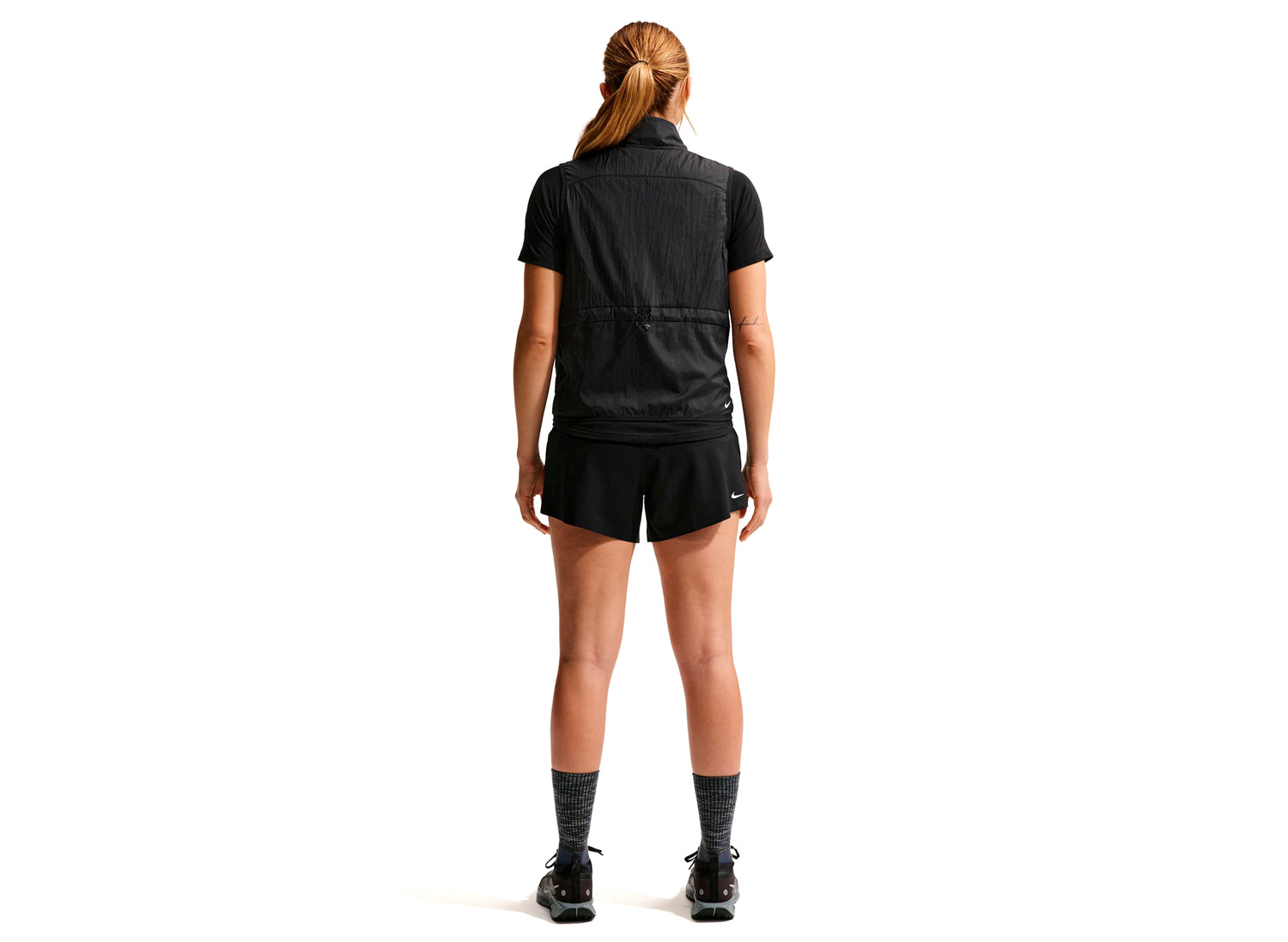 Women's Nike ACG Dri-FIT Mid-Rise Trail Running Shorts in Black — view 2