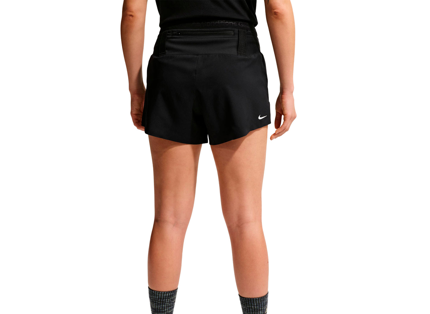 Women's Nike ACG Dri-FIT Mid-Rise Trail Running Shorts in Black — view 4