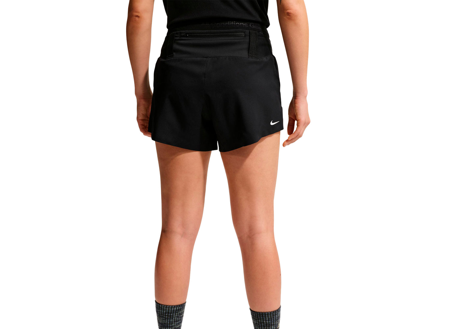 Women's Nike ACG Dri-FIT Mid-Rise Trail Running Shorts in Black — view 4