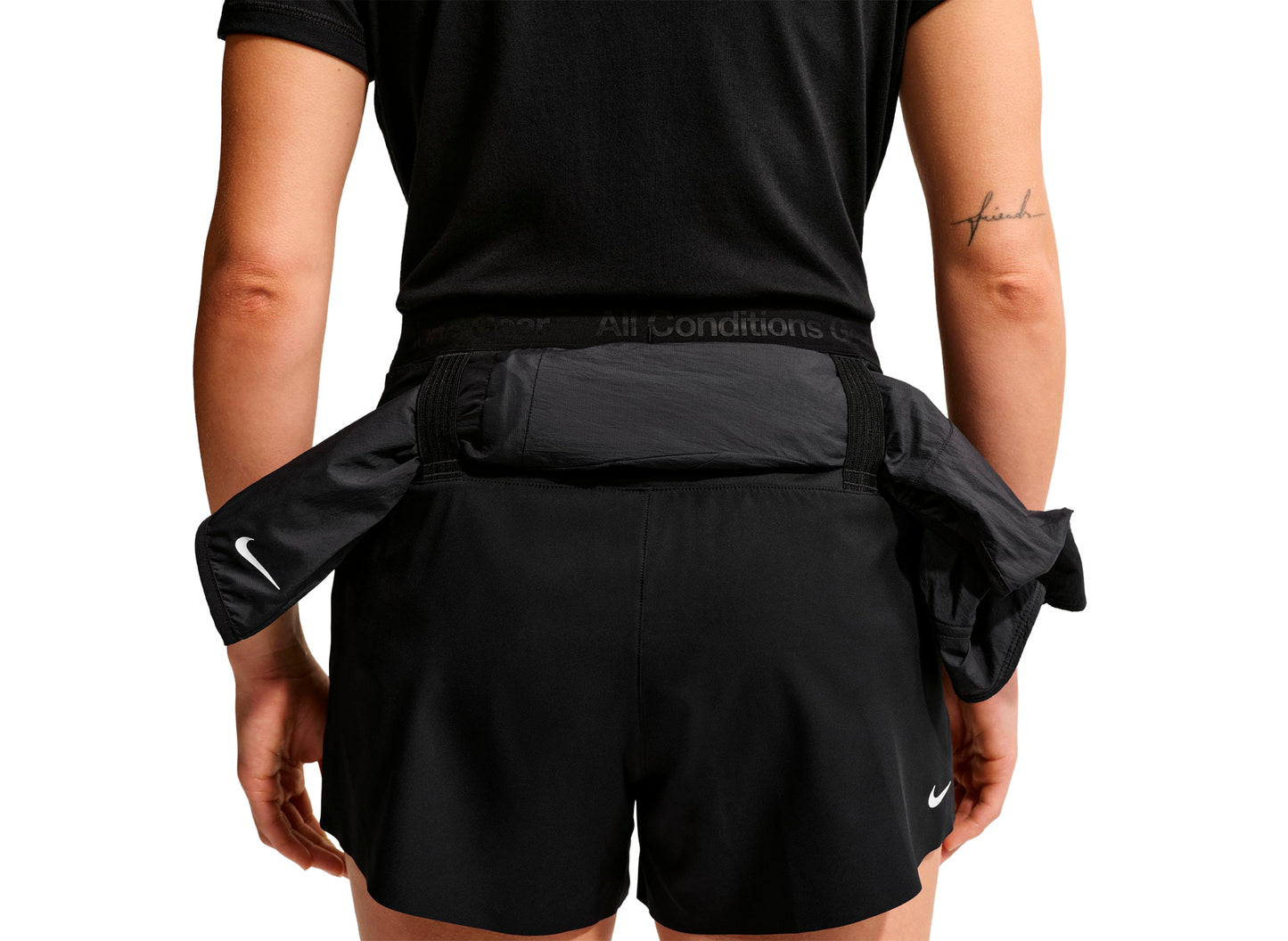 Women's Nike ACG Dri-FIT Mid-Rise Trail Running Shorts in Black — view 6