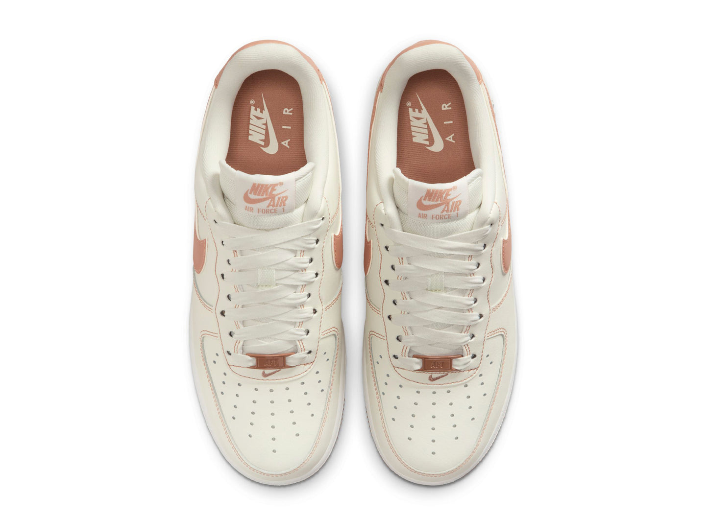 Women's Nike Air Force 1 '07 in Sail / Rose Gold — view 4
