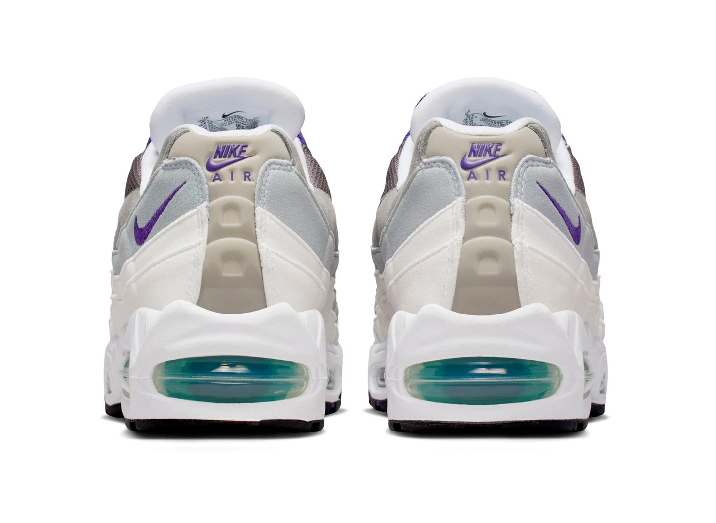 Women's Nike Air Max 95 Big Bubble in White / Court Purple — view 2