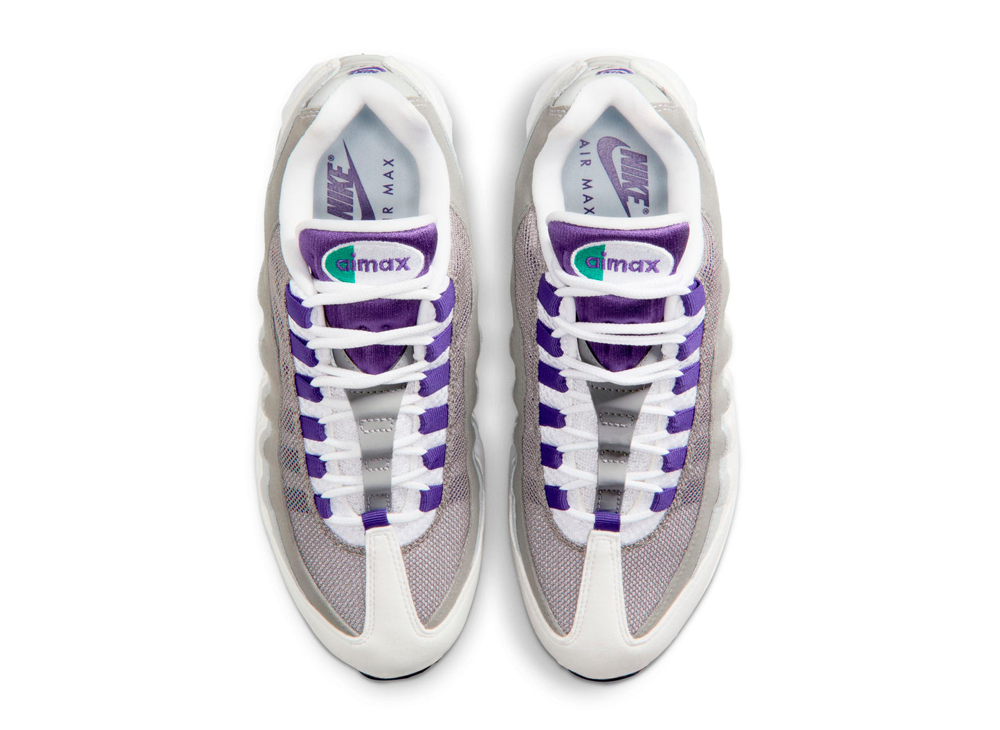 Women's Nike Air Max 95 Big Bubble in White / Court Purple — view 4