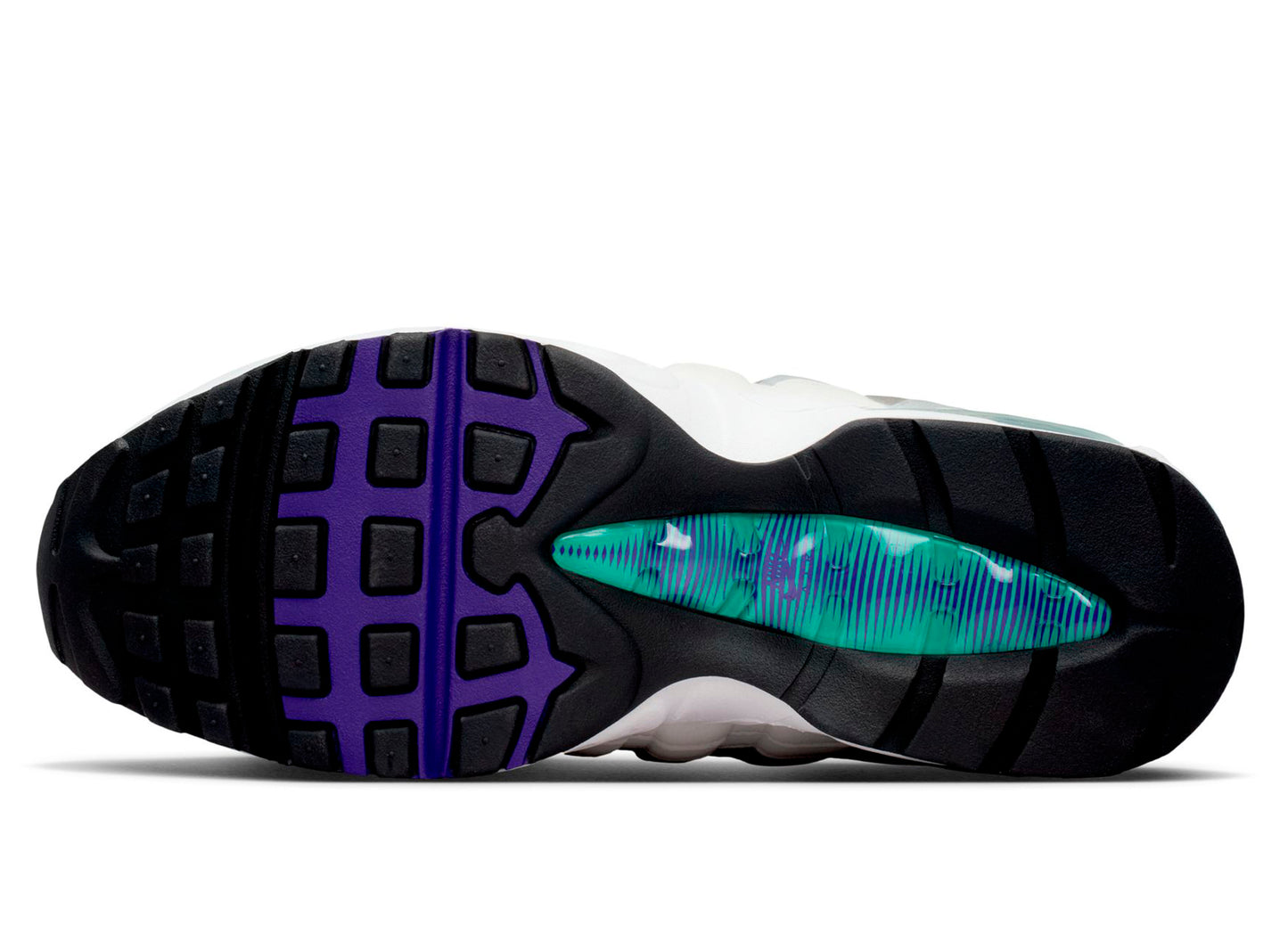Women's Nike Air Max 95 Big Bubble in White / Court Purple — view 5
