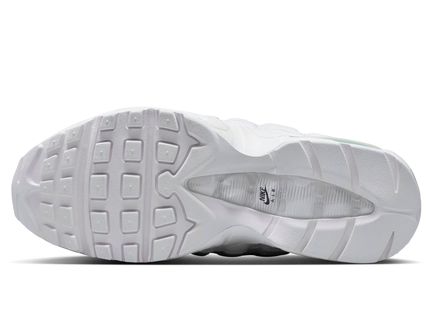 Women's Nike Air Max 95 Big Bubble Reflective in White — view 5