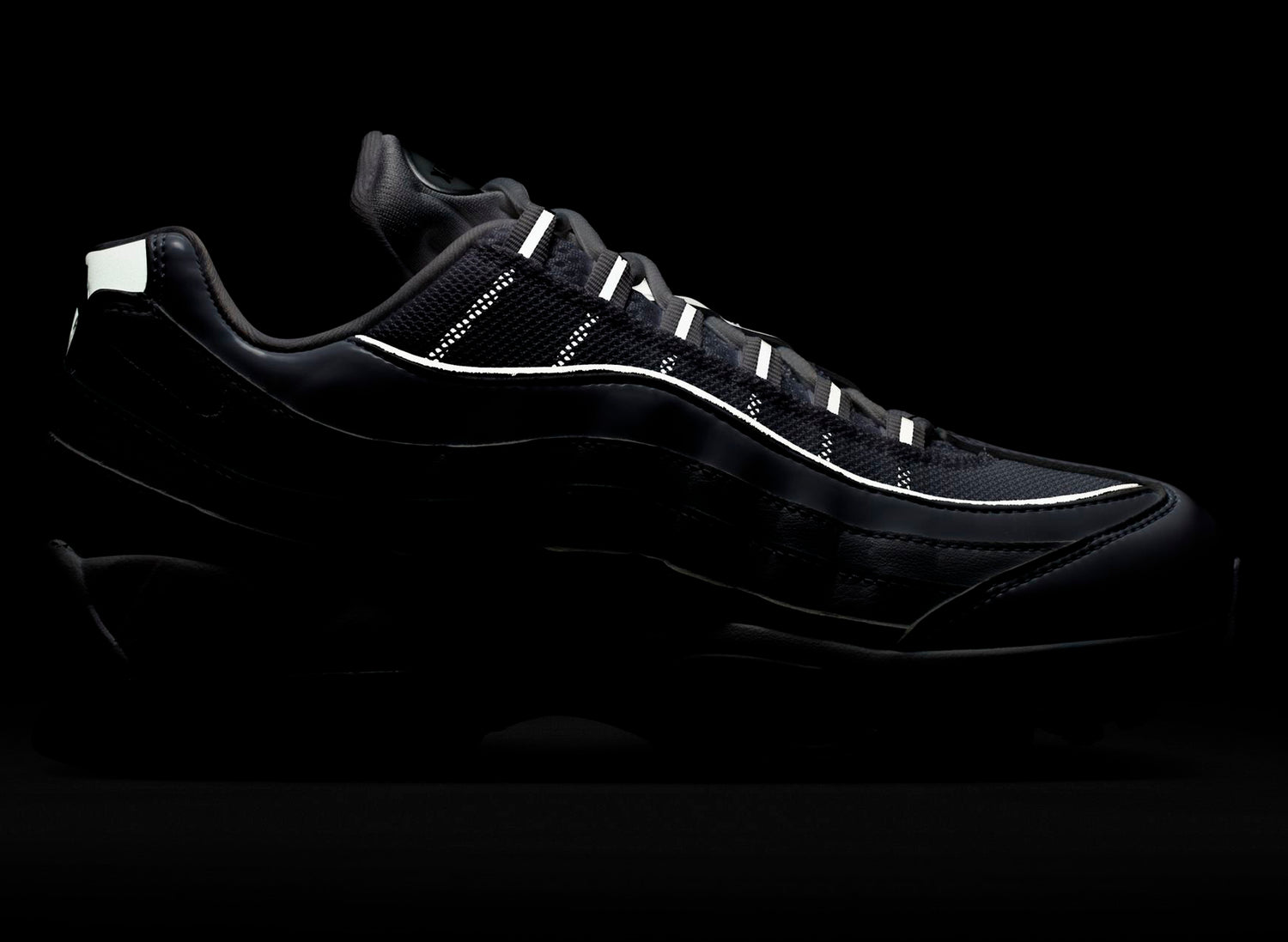 Women's Nike Air Max 95 Big Bubble Reflective in White — view 6