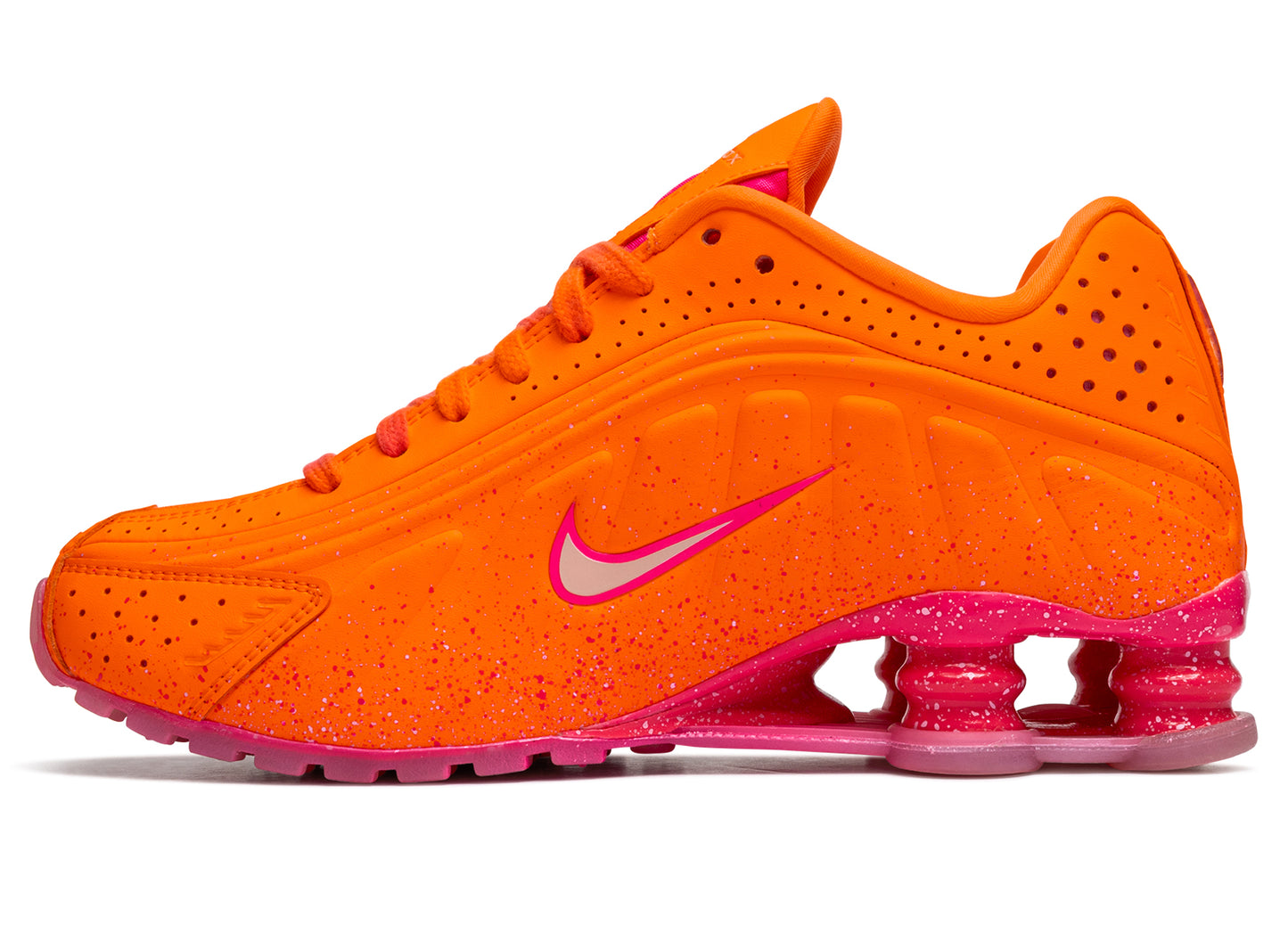 Women's Nike Shox R4 AB in Total Orange — view 3