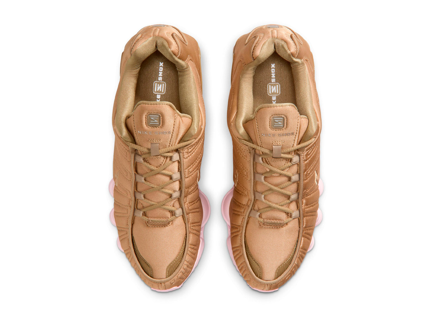 Women's Nike Shox TL in Filbert / Pink Foam — view 4