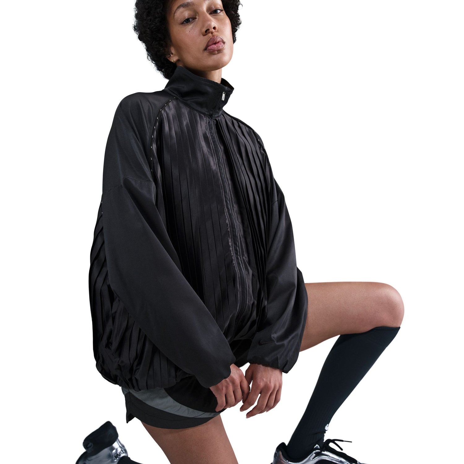 Women's Nike Sportswear Collection Pleated Track Jacket - view 3