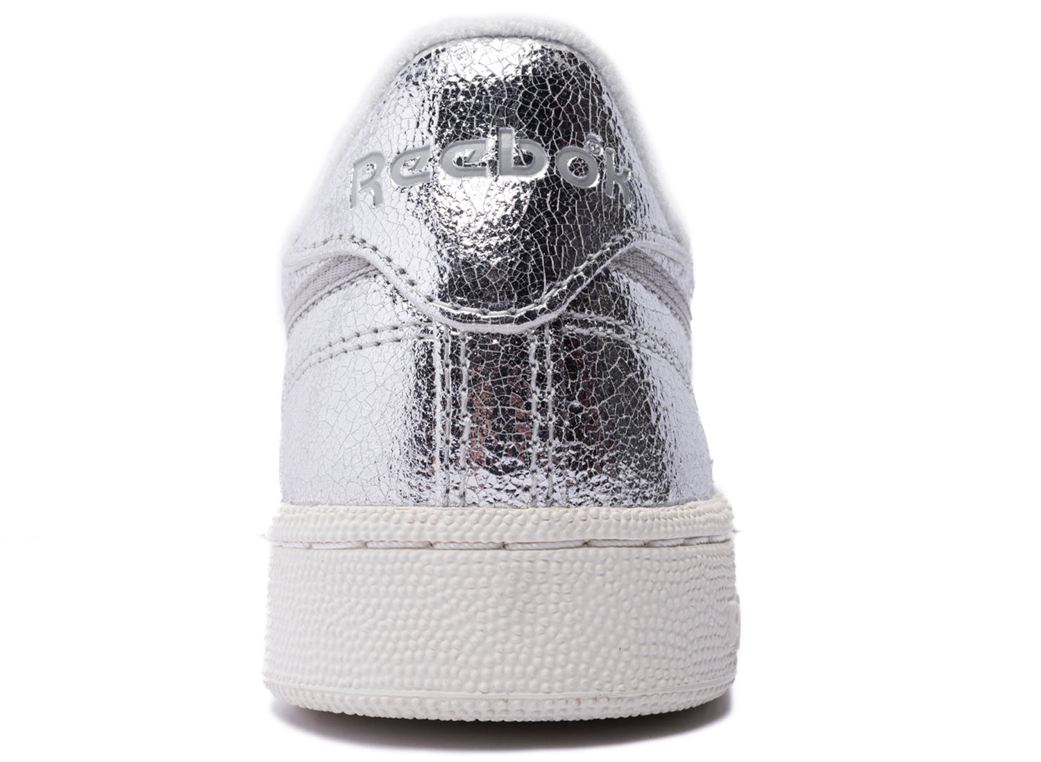 Women's Reebok Club C 85 in Silver / Chalk — view 2