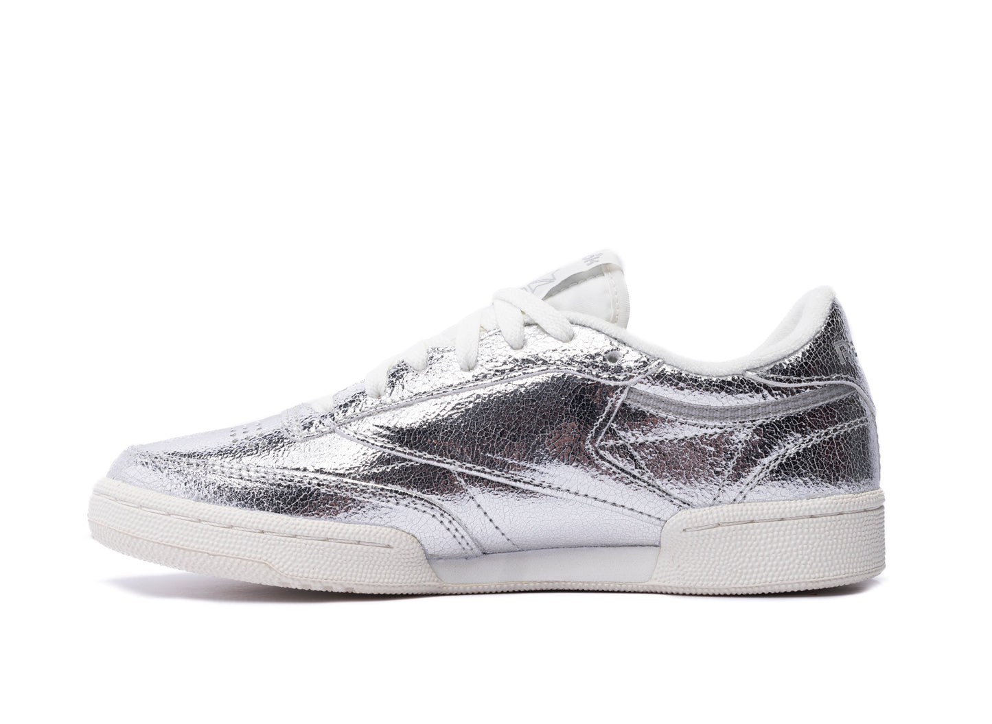 Women's Reebok Club C 85 in Silver / Chalk — view 3