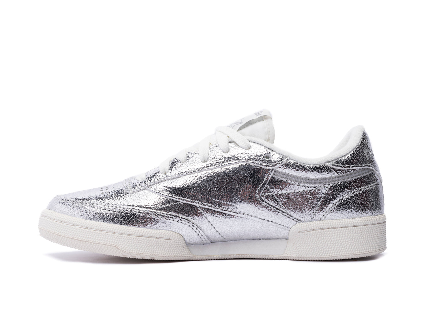 Women's Reebok Club C 85 in Silver / Chalk — view 3