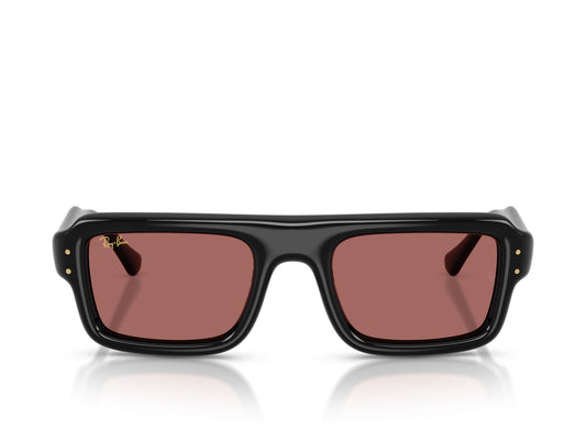 Ray Ban A$AP Rocky Flacko Puffer Sunglasses in Black w/ Dark Violet