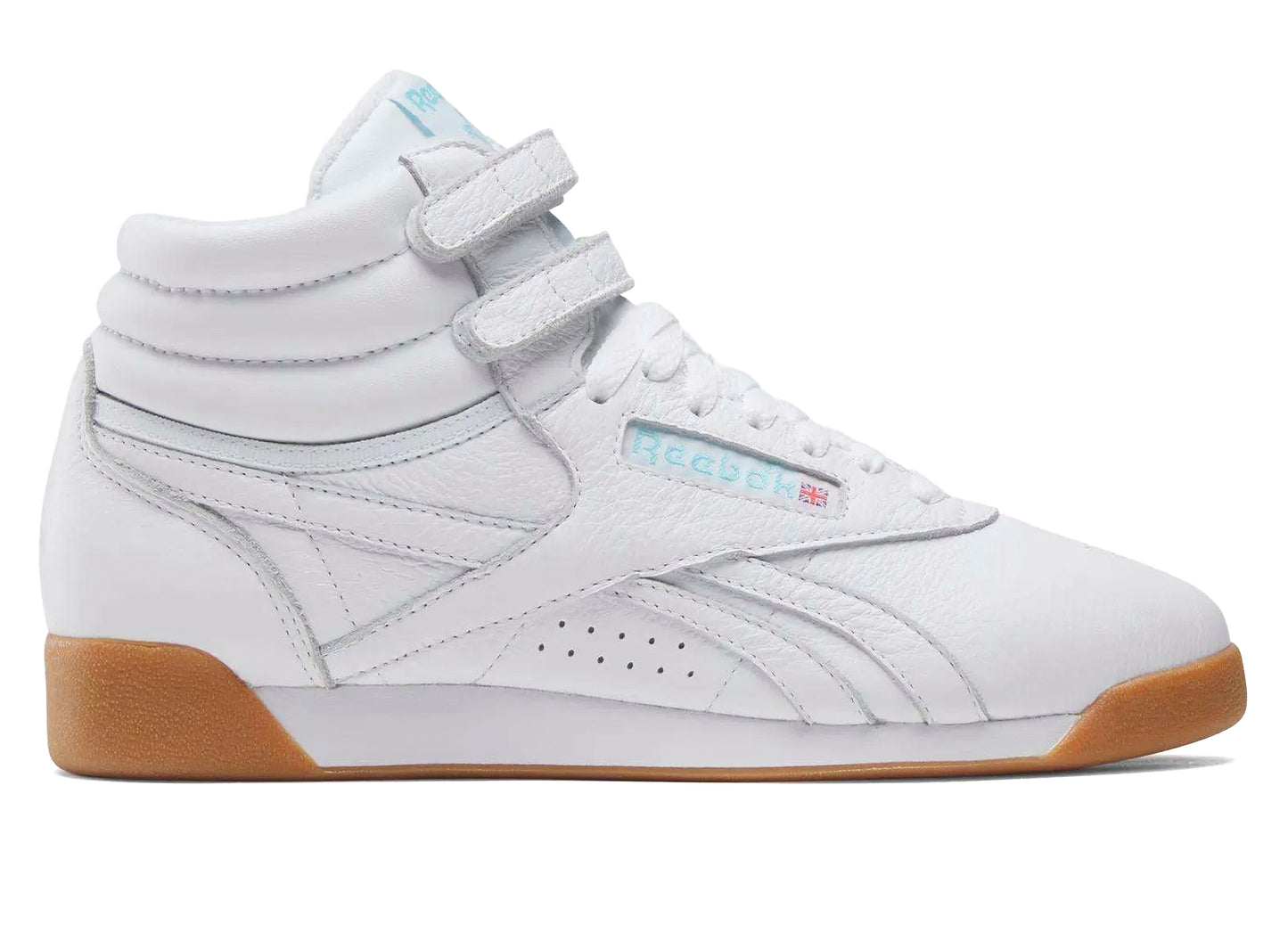 Women's Reebok Freestyle Hi in White / Blue