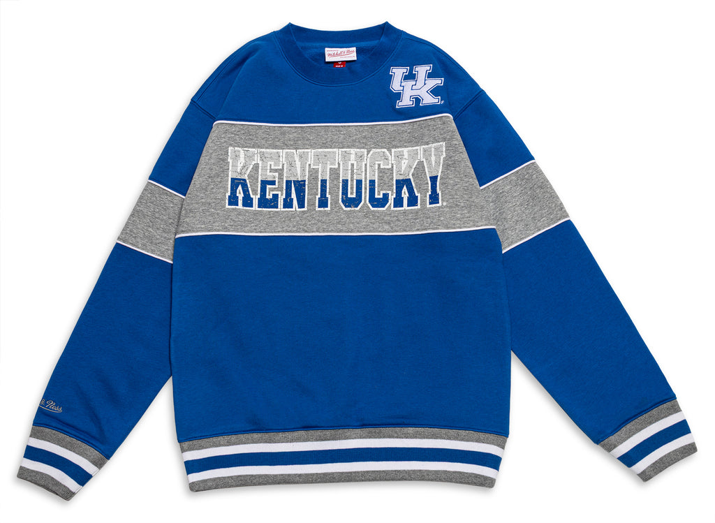 Mitchell & Ness NCAA COF Fleece Crew Kentucky Wildcats