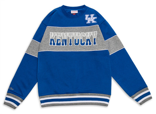 Mitchell & Ness NCAA COF Fleece Crew Kentucky Wildcats