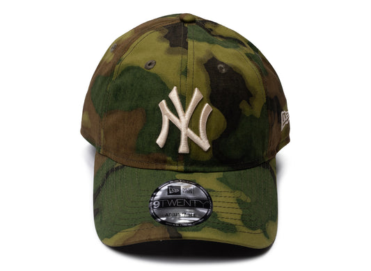 New Era Ripstop Camo 9Twenty New York Yankees Strapback Hat