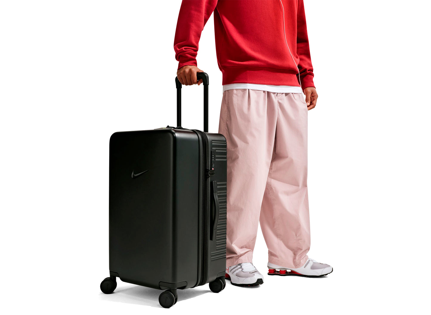 Nike Medium Checked Luggage 26" Hardshell in Black