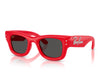 Ray Ban Wayfarer Puffer Red with Strass W/ Dark Grey Lenses