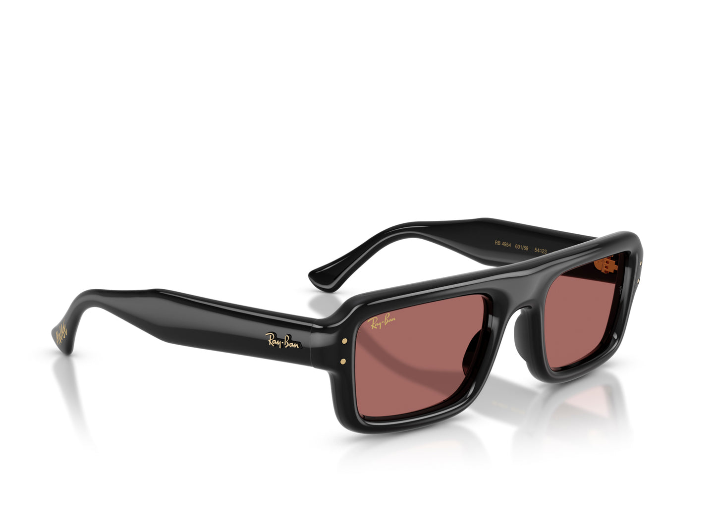 Ray Ban A$AP Rocky Flacko Puffer Sunglasses in Black w/ Dark Violet