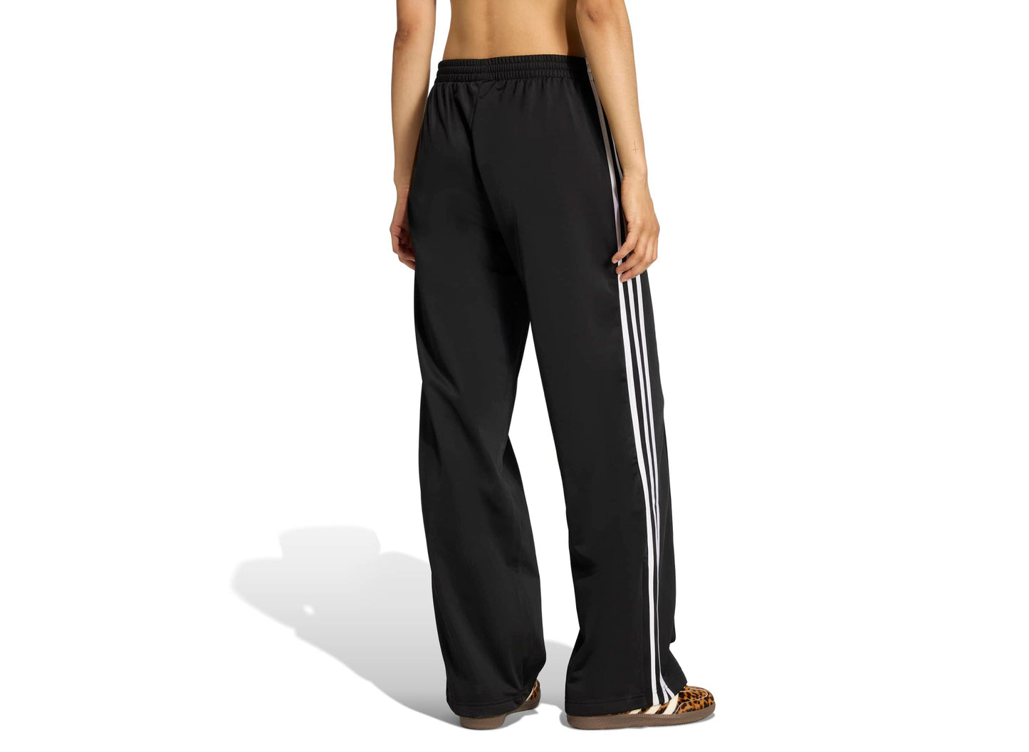 Women's Adidas Firebird Loose Track Pants in Black / White