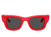 Ray Ban Wayfarer Puffer Red with Strass W/ Dark Grey Lenses