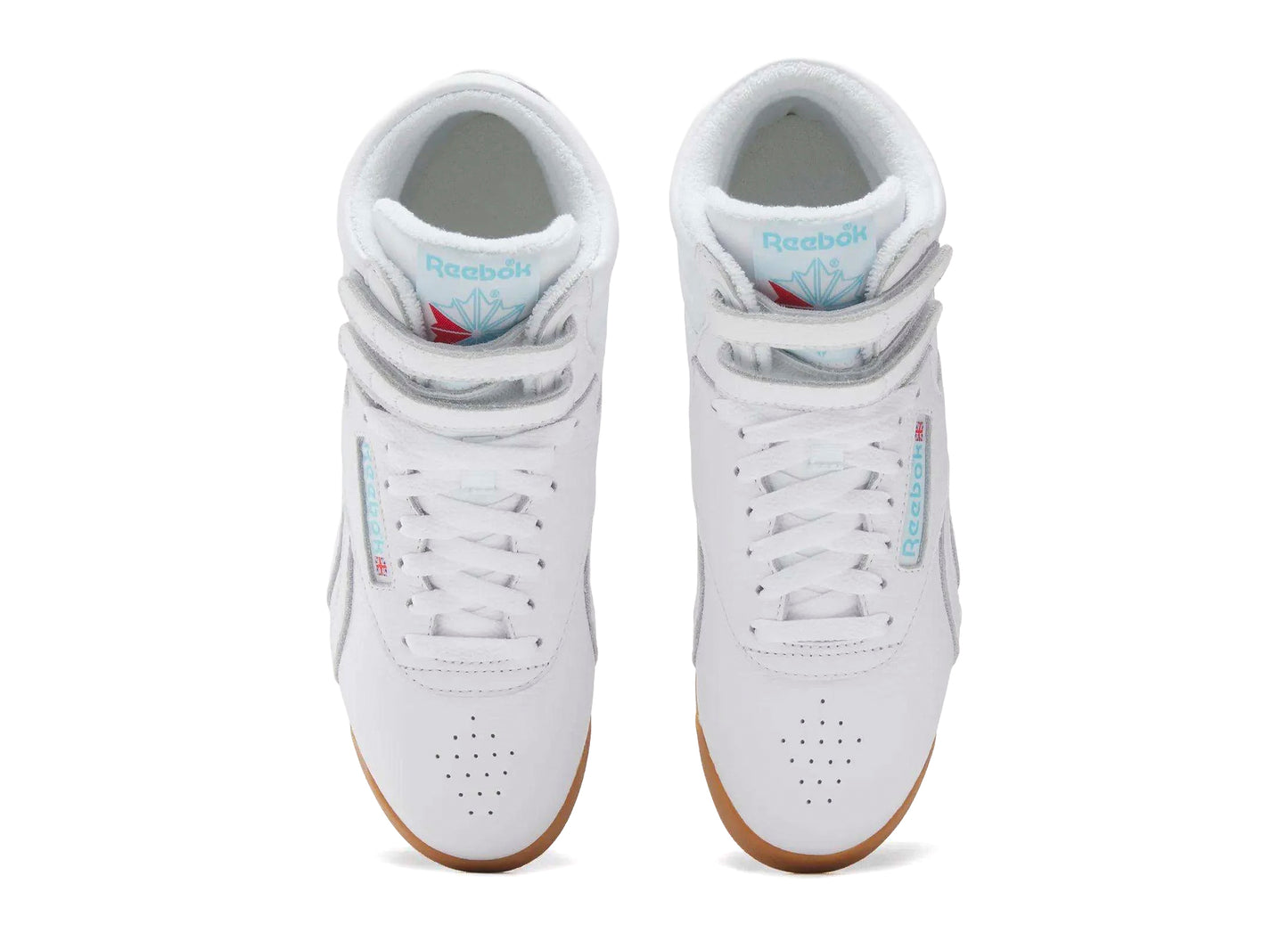 Women's Reebok Freestyle Hi in White / Blue