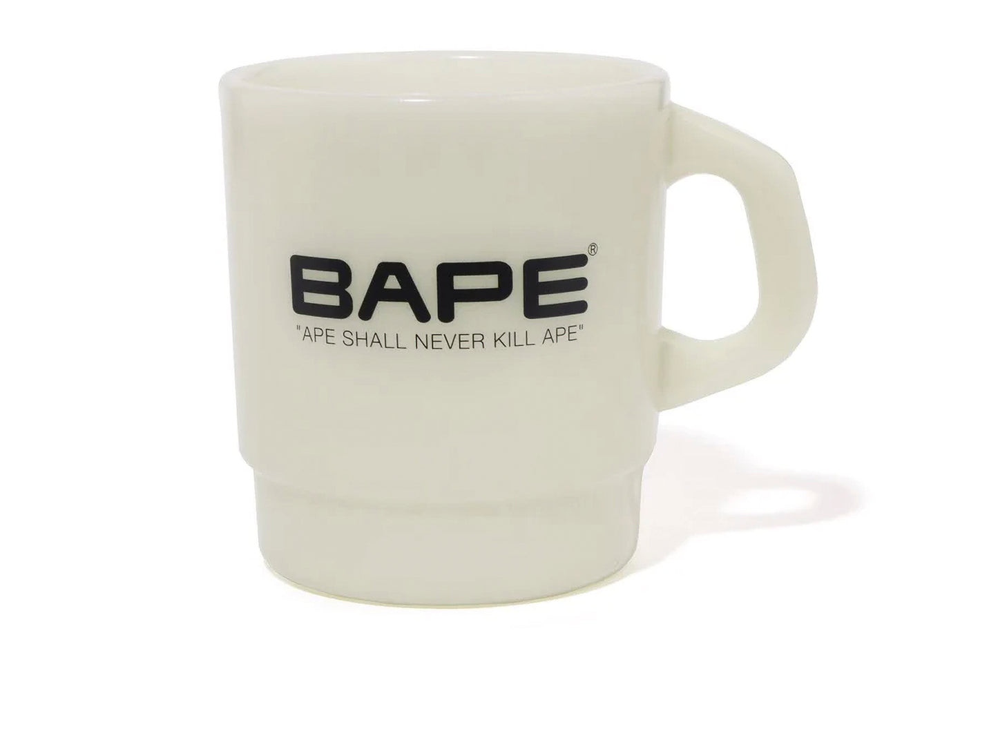 A Bathing Ape Ape Head Glow in the Dark Stacking Mug in Green