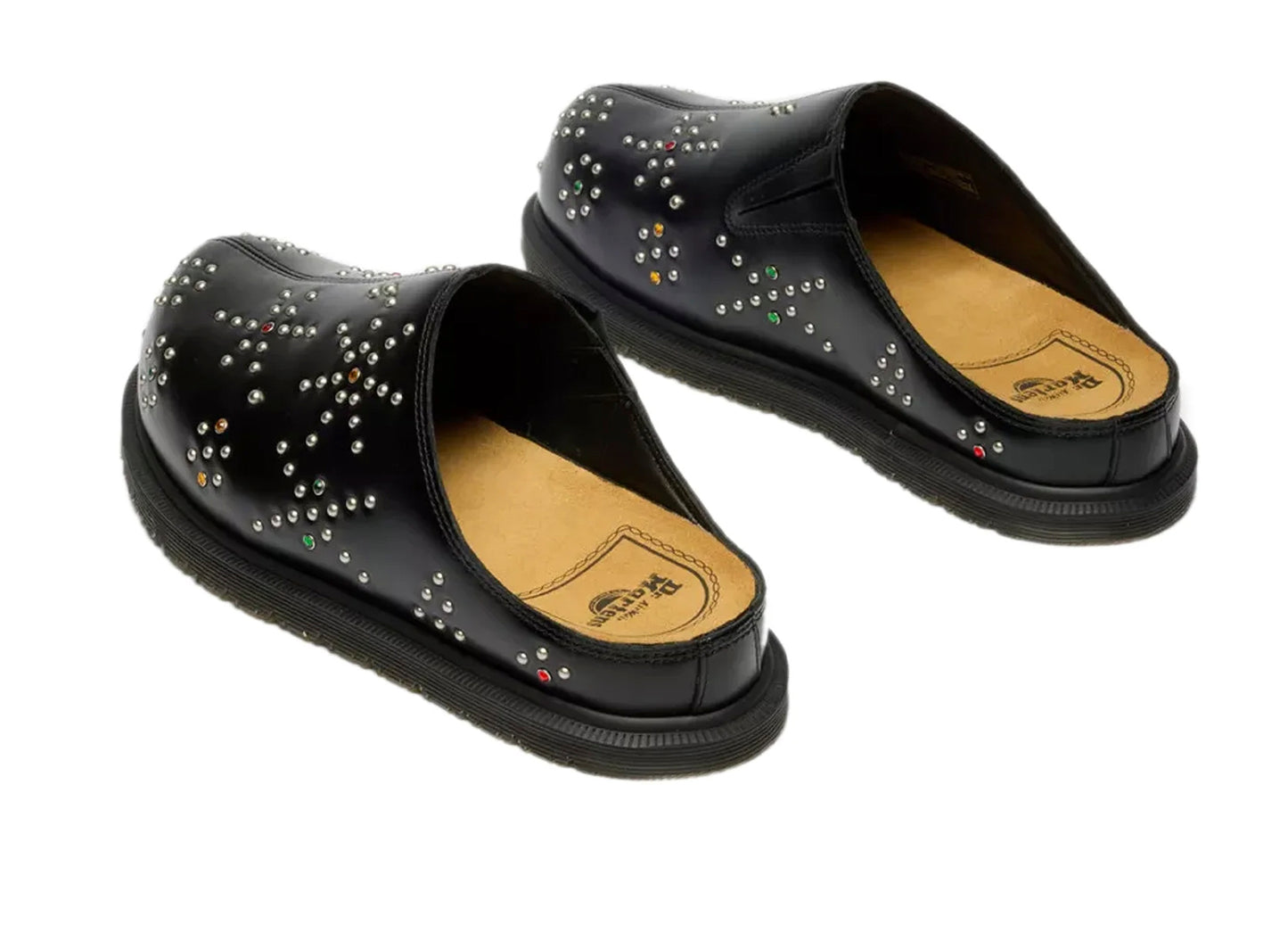 Dr. Martens San Mule Stud in Black Analine