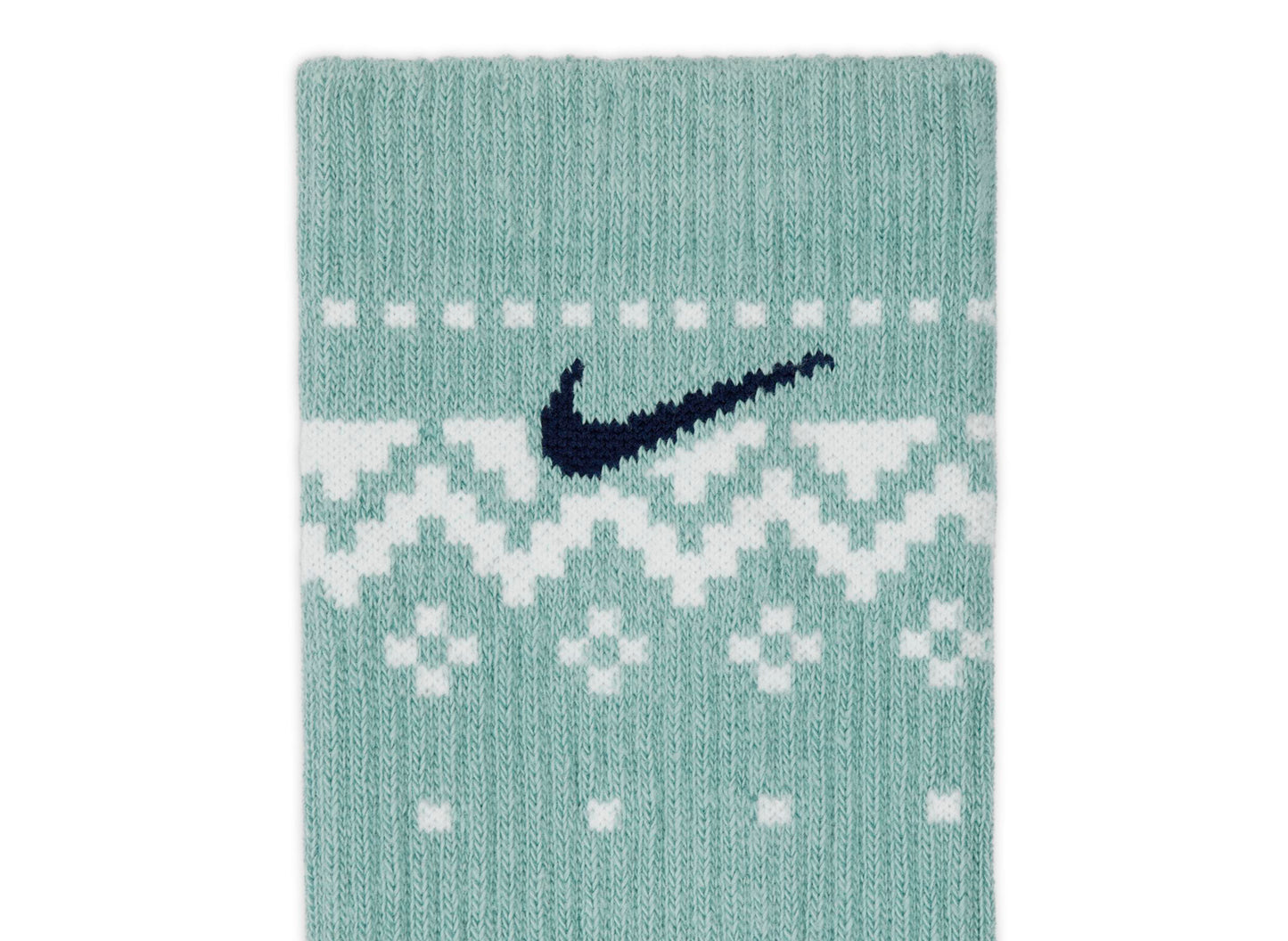 Nike Everyday Plus Cushioned Winter Wonderland Crew Socks in Blue