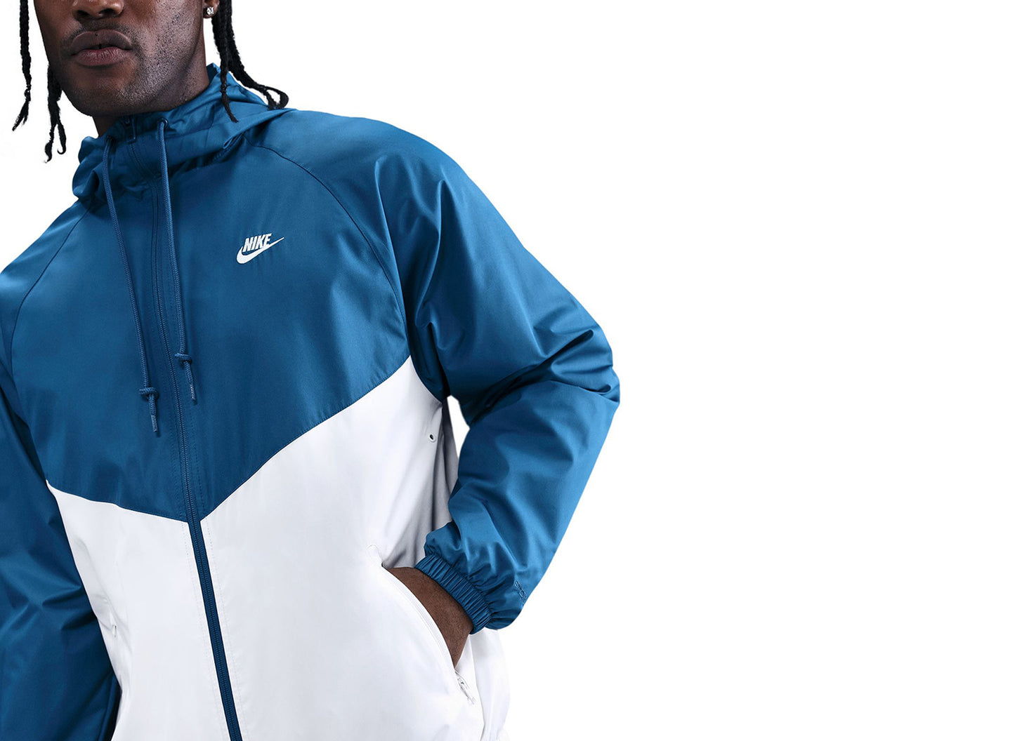 Nike Windrunner Lined Jacket in Court Blue / Sail