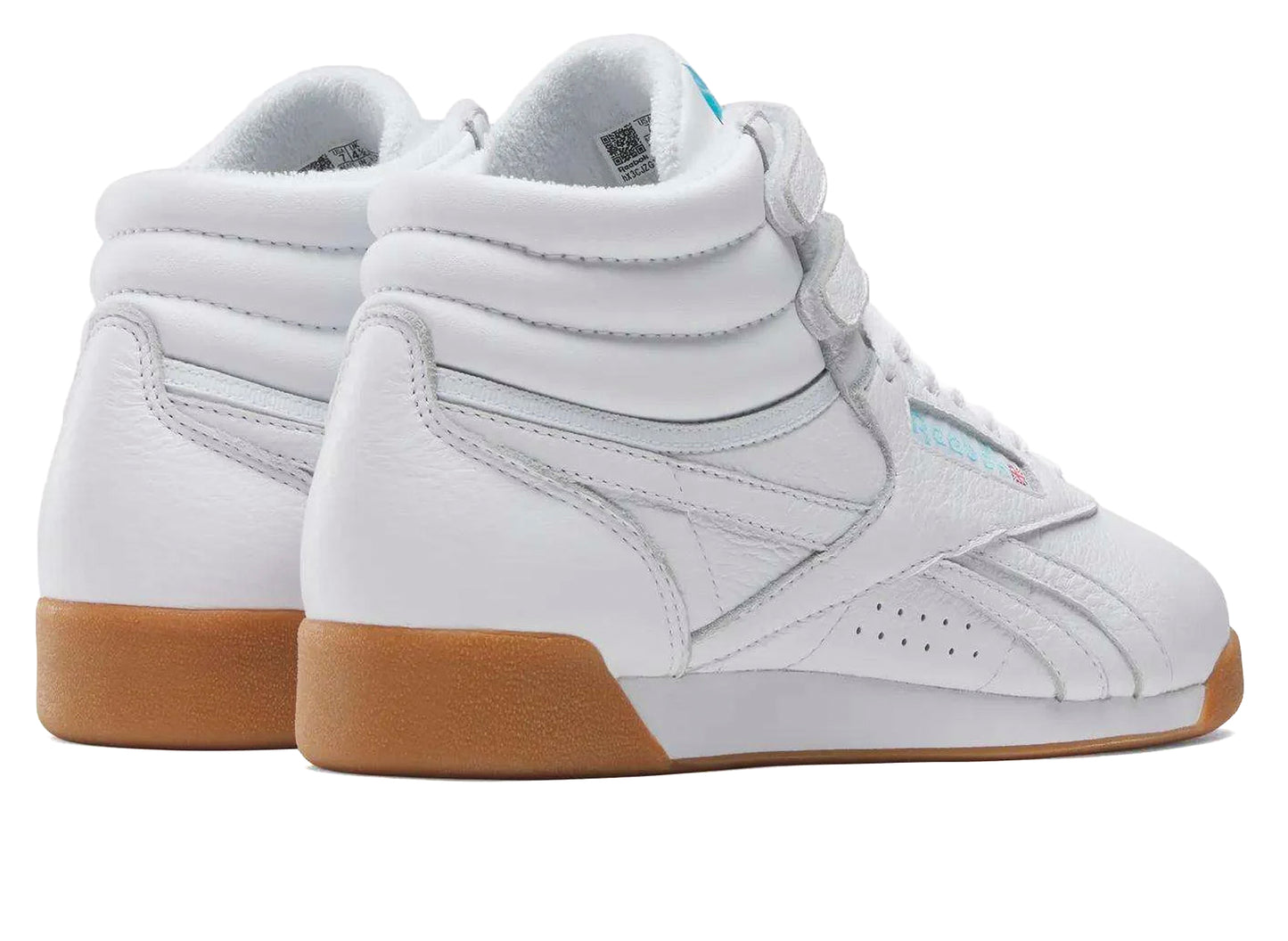Women's Reebok Freestyle Hi in White / Blue