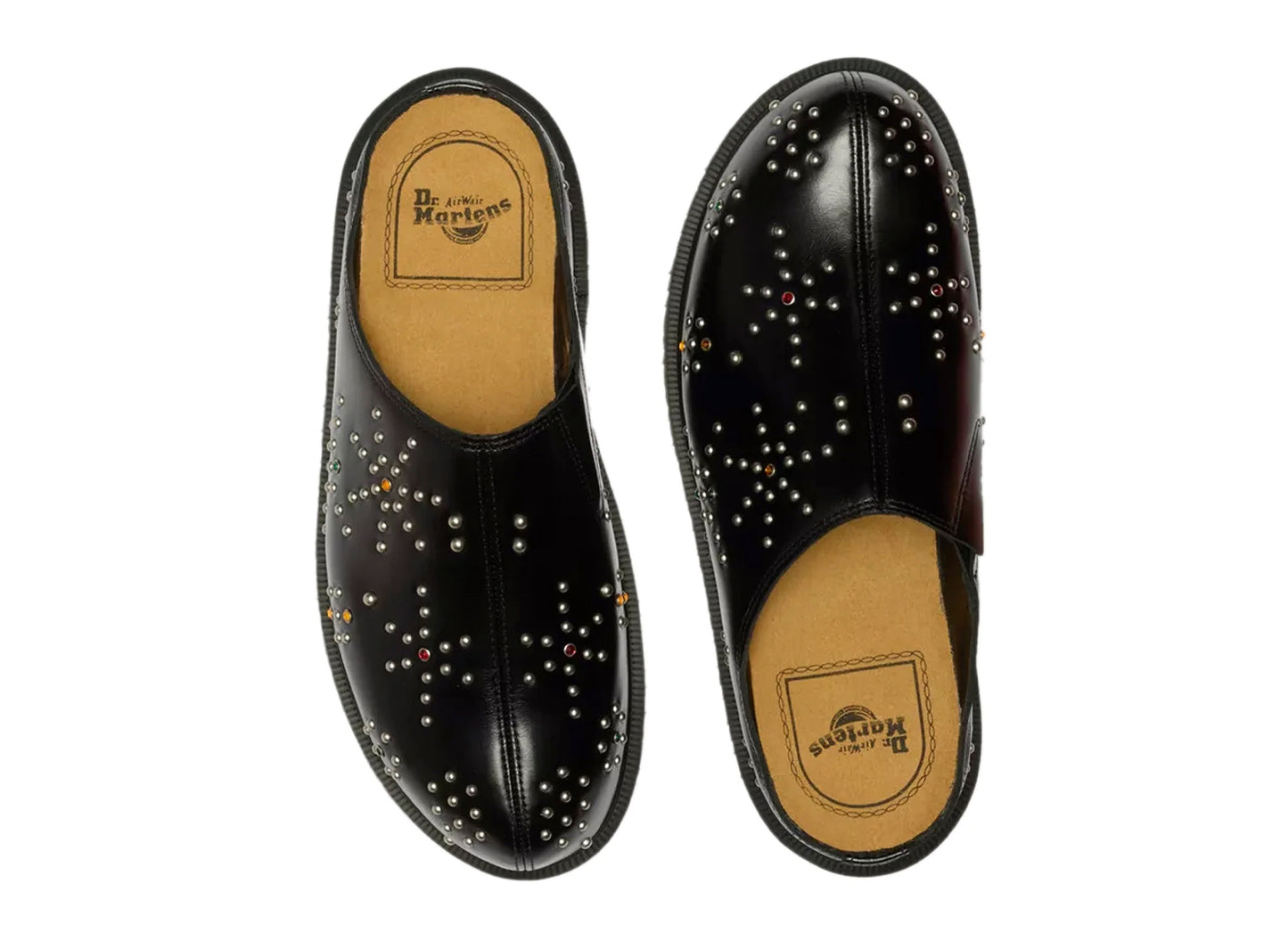 Dr. Martens San Mule Stud in Black Analine