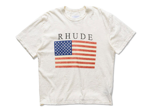 Rhude USA Flag Slub Tee