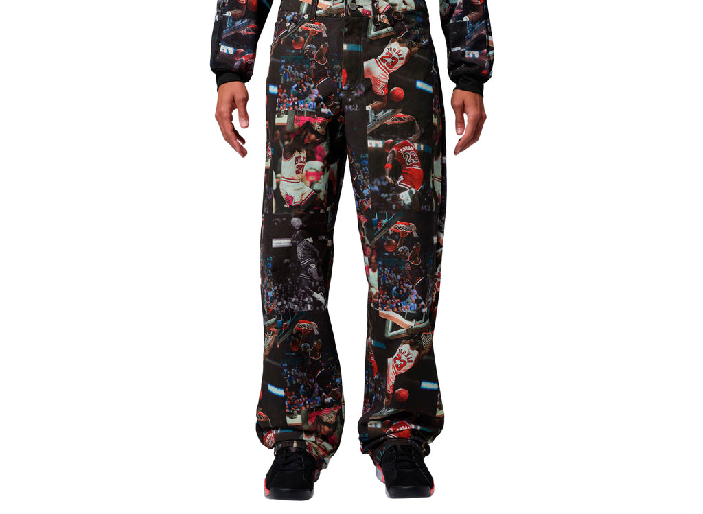 Jordan Flight Woven Pant in Black / Sail