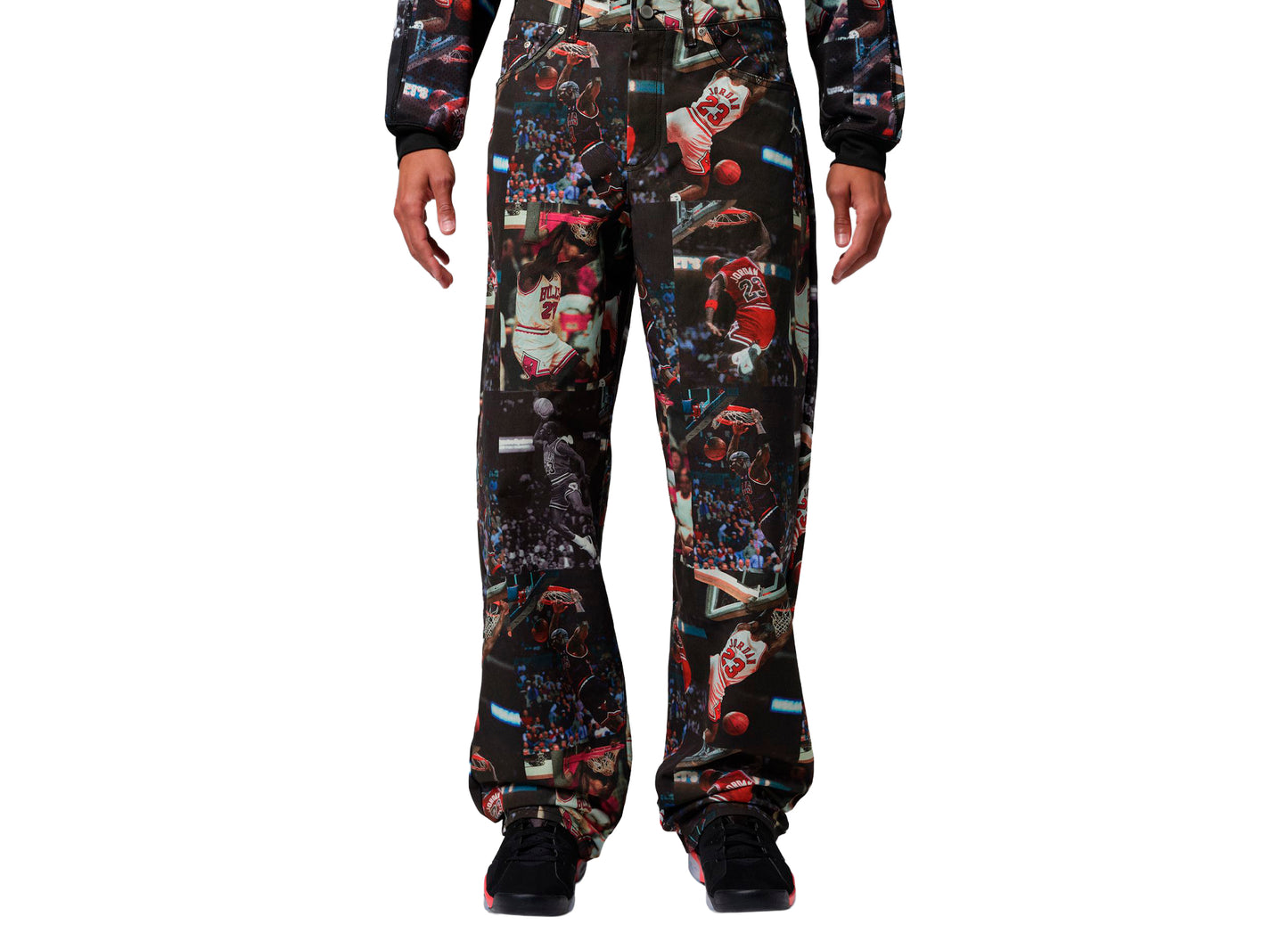 Jordan Flight Woven Pant in Black / Sail