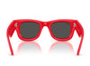 Ray Ban Wayfarer Puffer Red with Strass W/ Dark Grey Lenses