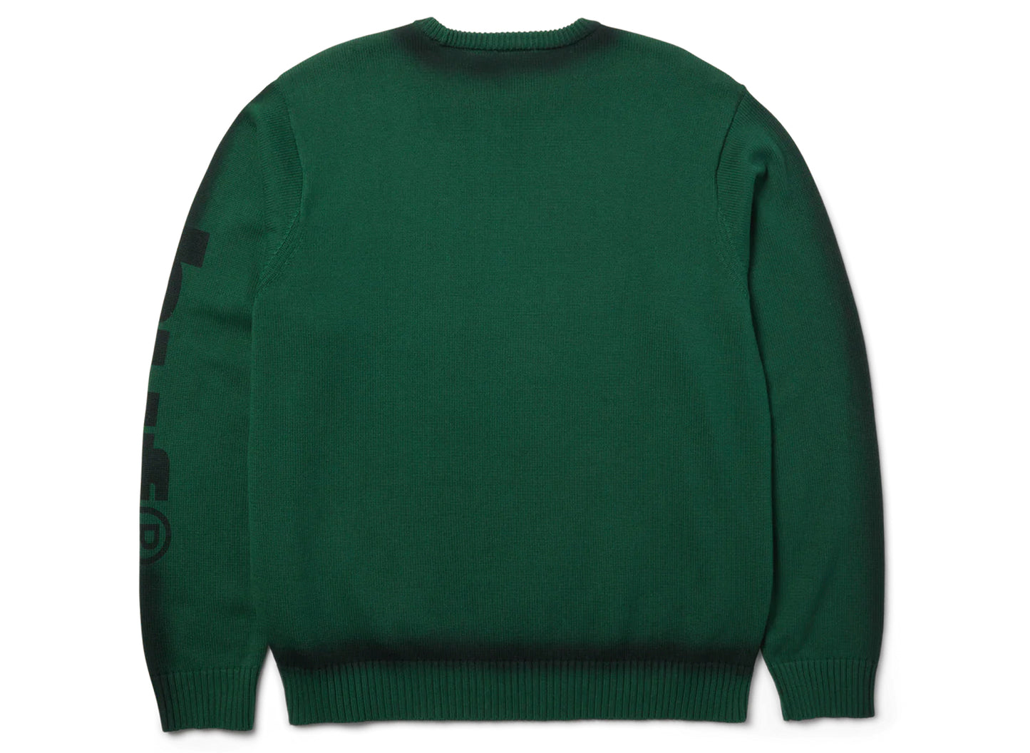 HUF x Mickey Spray Crewneck Sweater in Forest Green