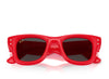 Ray Ban Wayfarer Puffer Red with Strass W/ Dark Grey Lenses