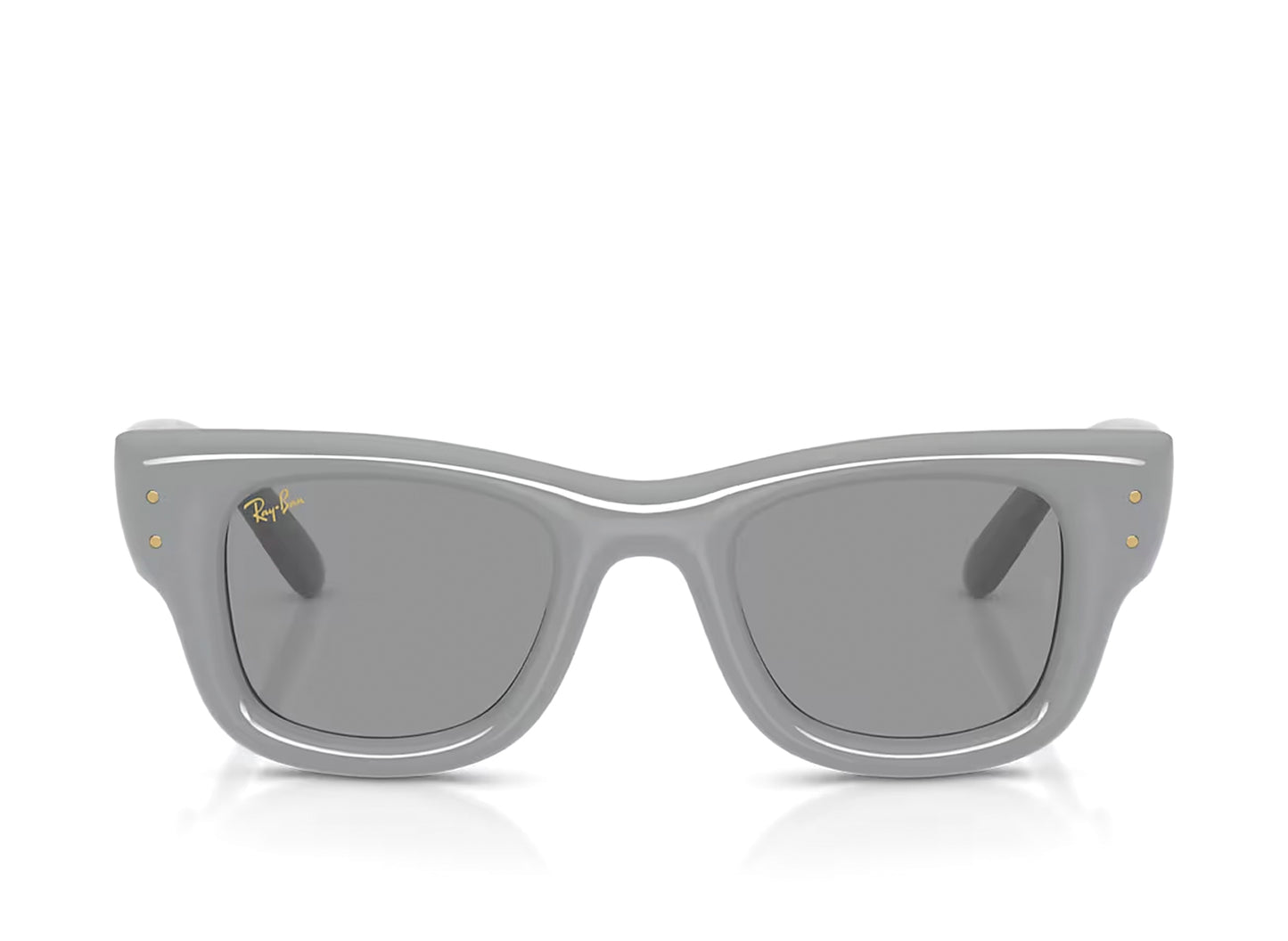 Ray Ban Wayfarer Puffer Solid Grey with Grey Lenses