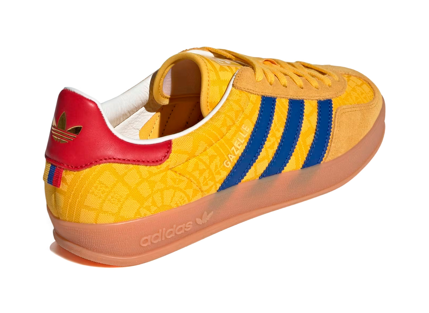Adidas Gazelle Indoor in Bold Gold / Power Blue
