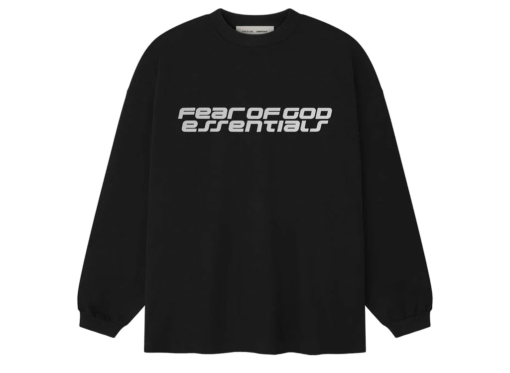 Fear of God Essentials 90's Long Sleeve Tee Ponte 'Vintage Black'